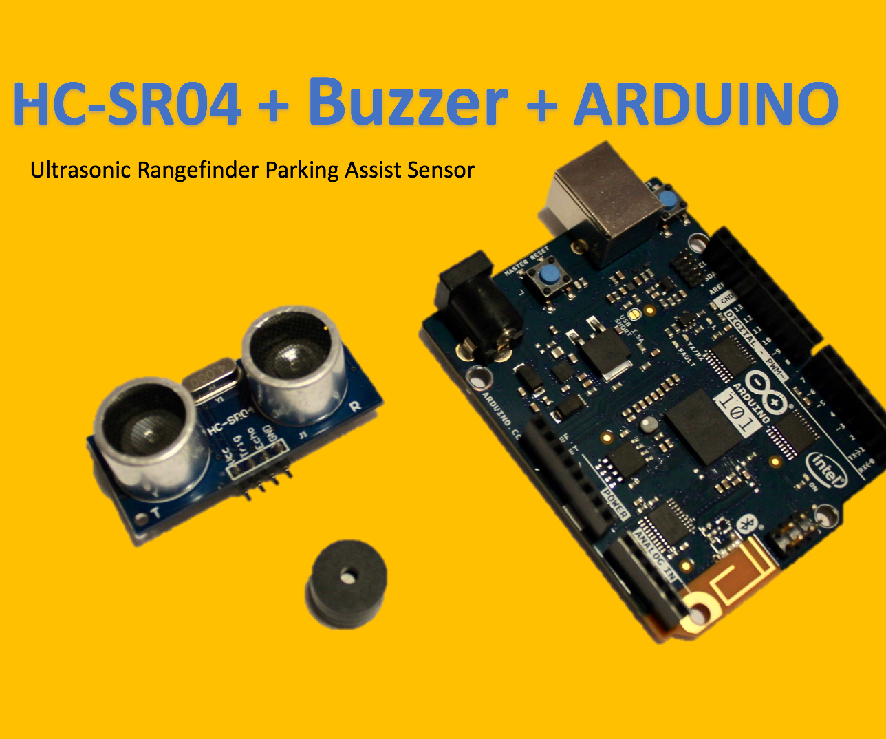 HC-SR04 + Buzzer + Arduino: Parking Assist Sensor