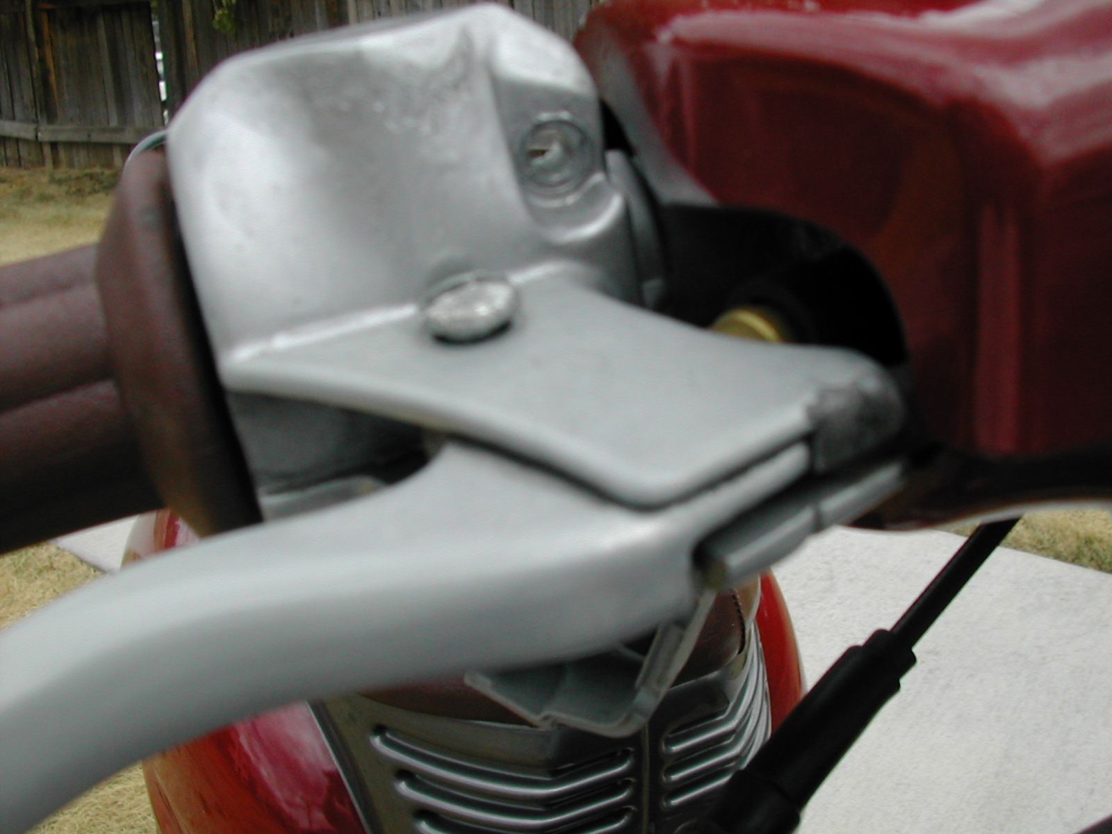 Replace the Brake Lever/mirror Mount on a 1998 Italjeft Veloifero