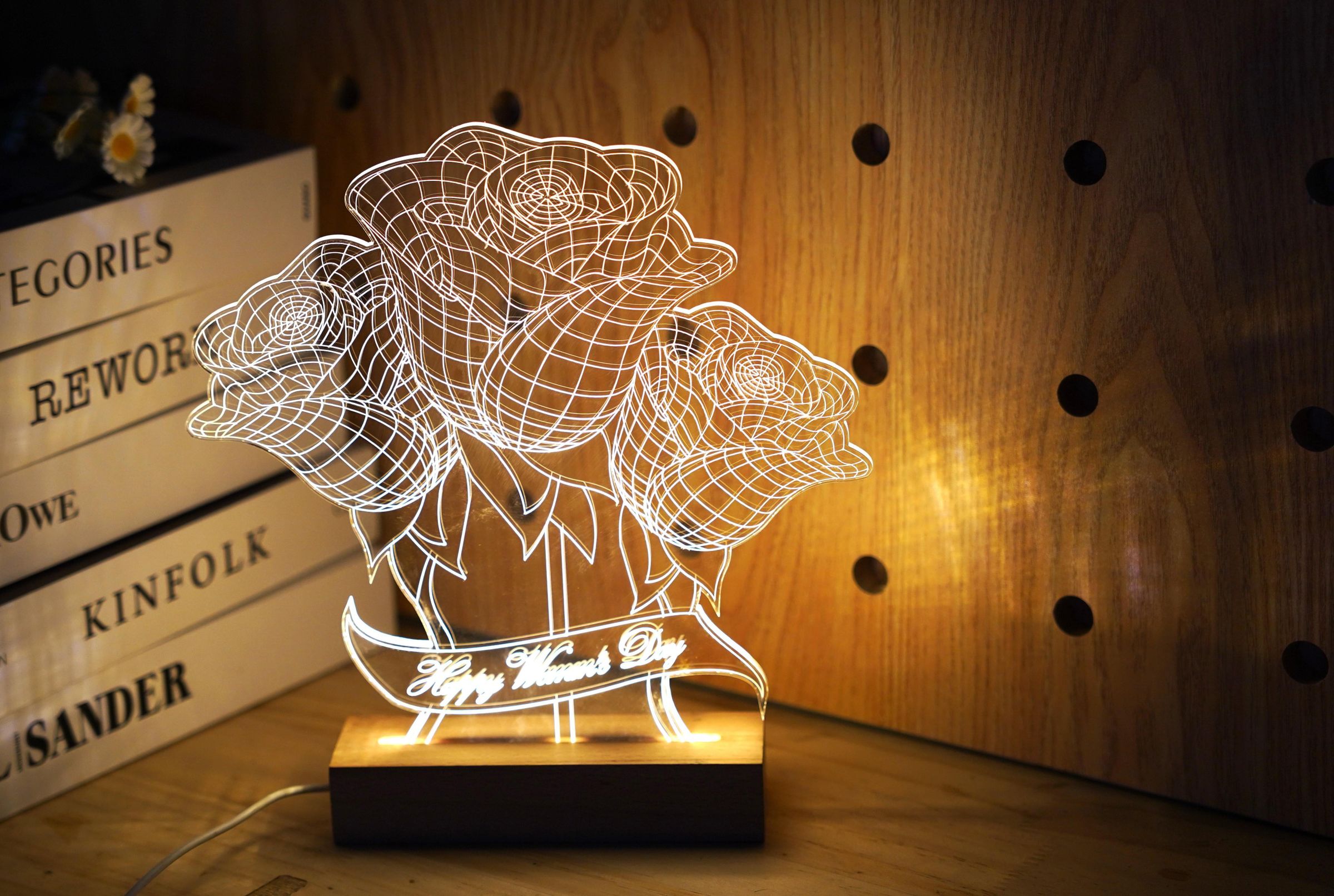 Laser Engraving Acrylic 3D Illusion Lamp