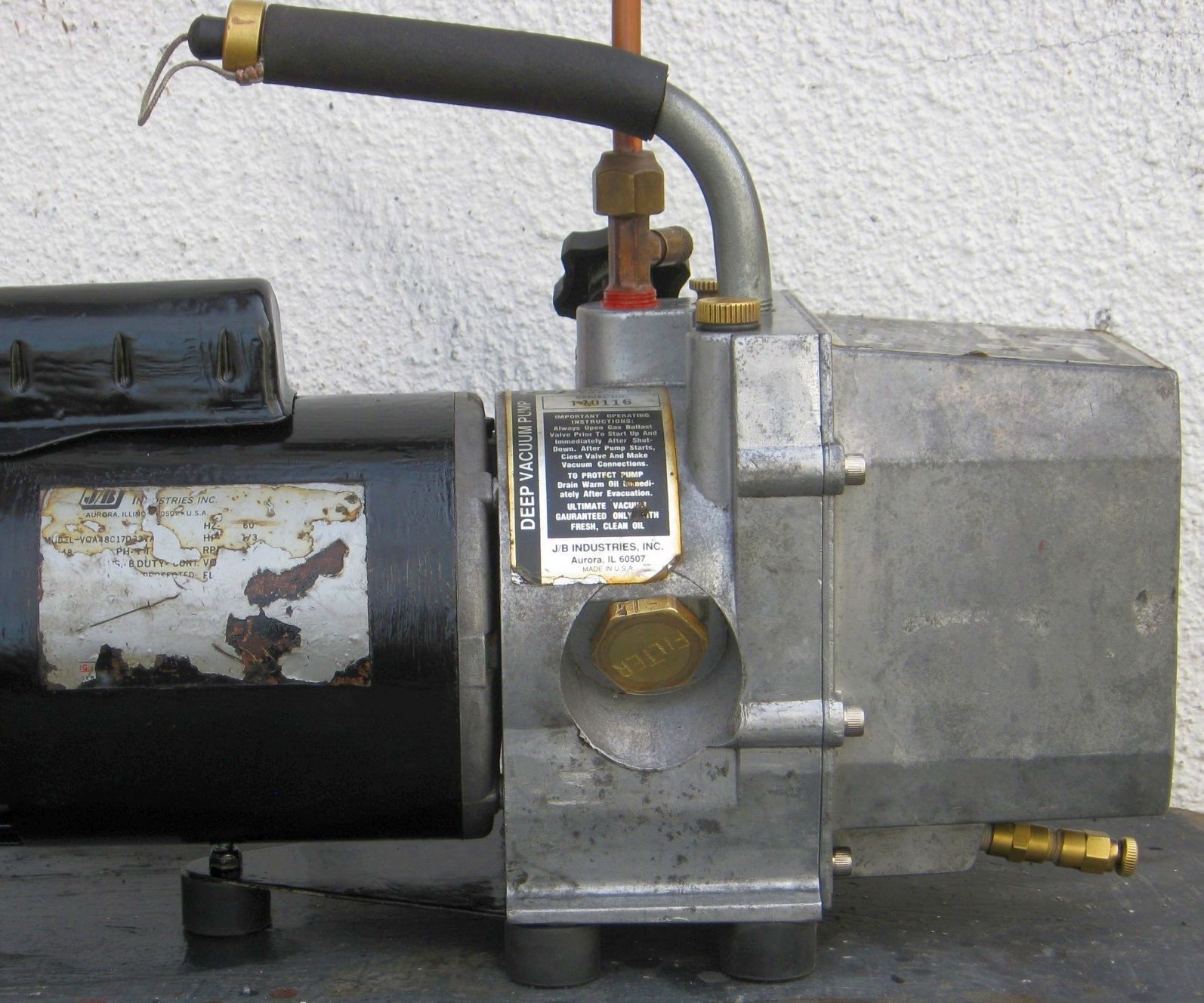 Repair and Rebuild a Deep Vacuum Pump, the JB Industries DV85. 6