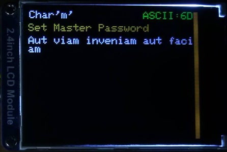 Set Master Password