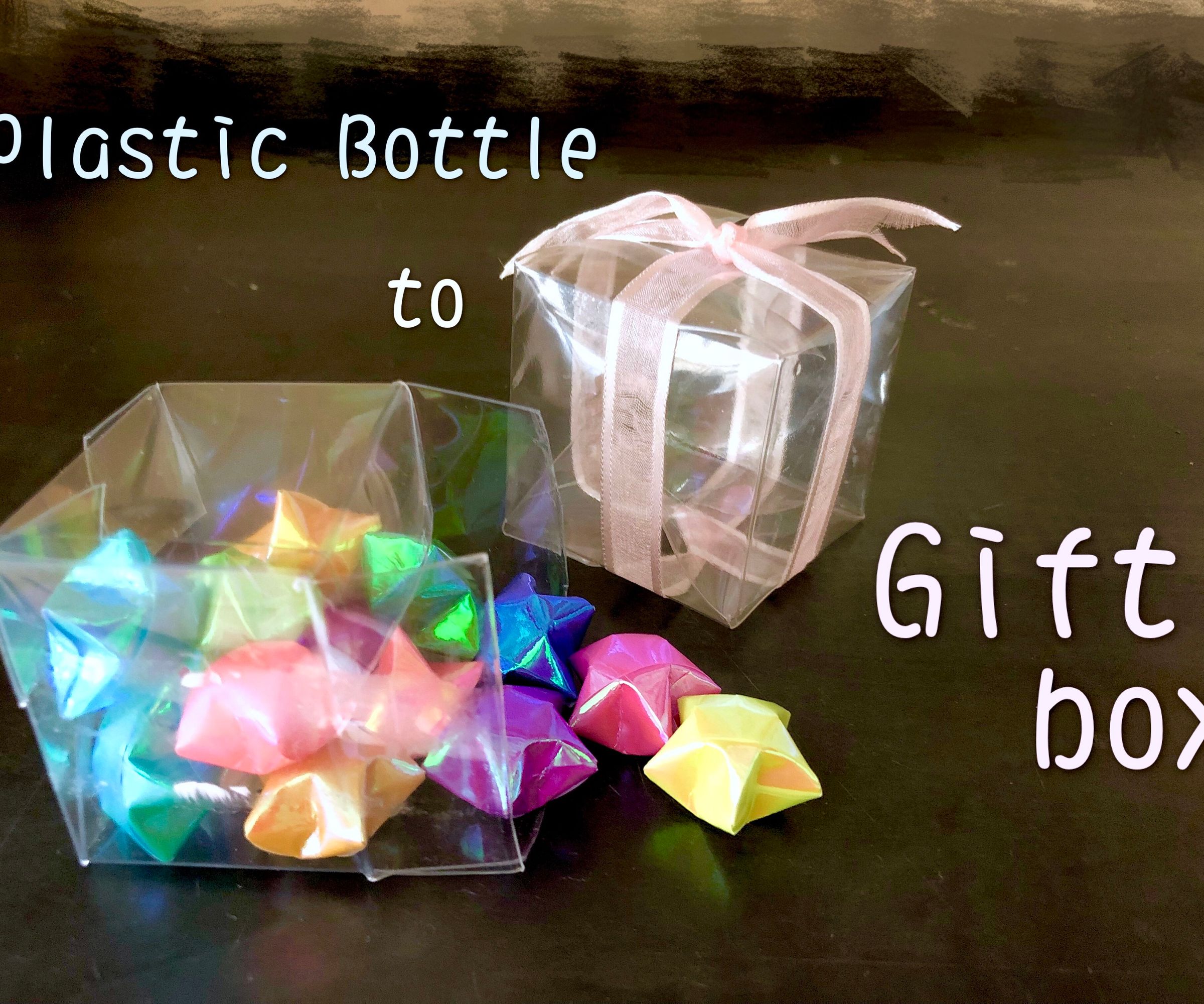 Easy Gift Box Out of a Water Bottle