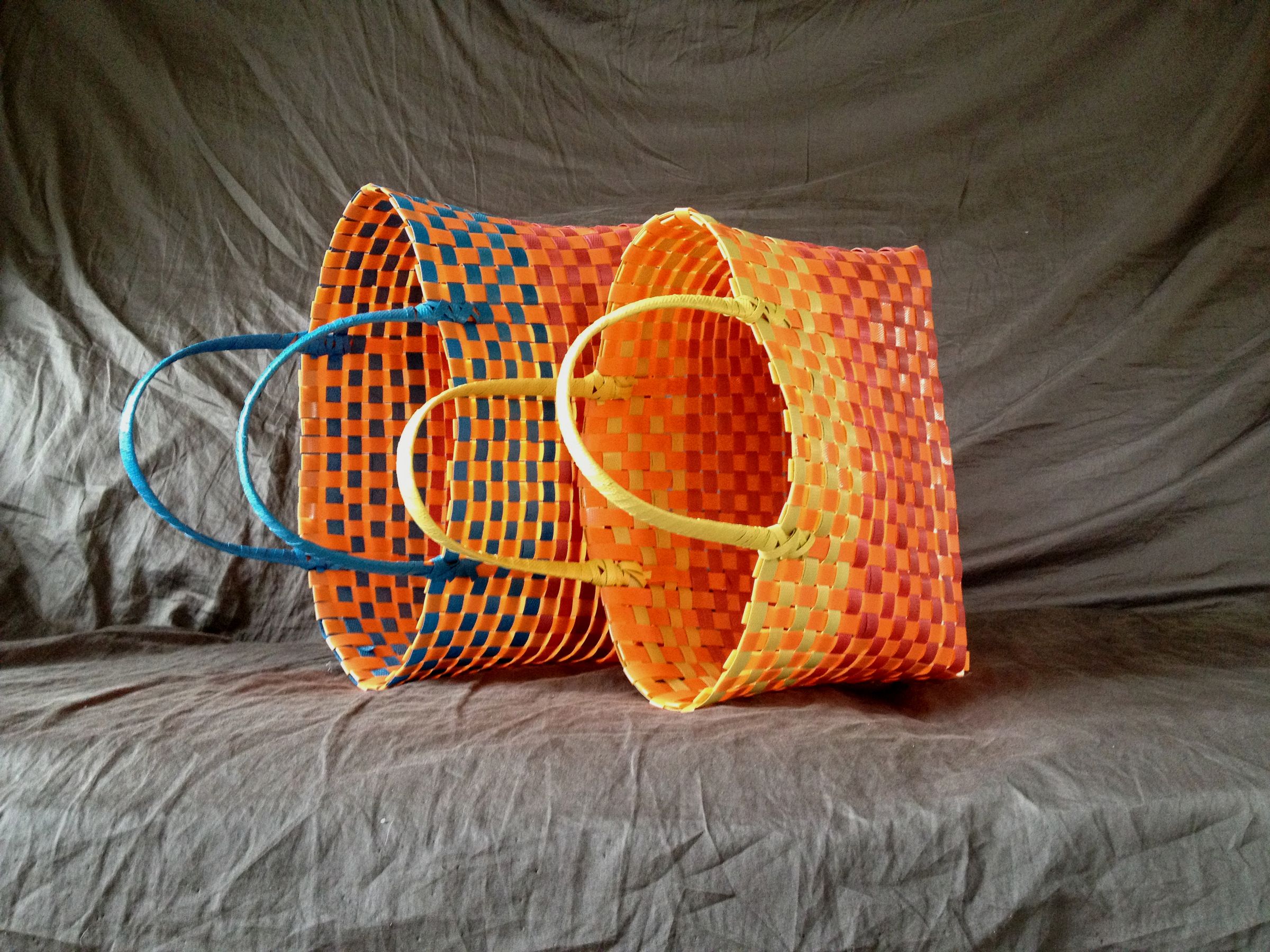 Make Baskets Out of Repurposed Pallet Straps