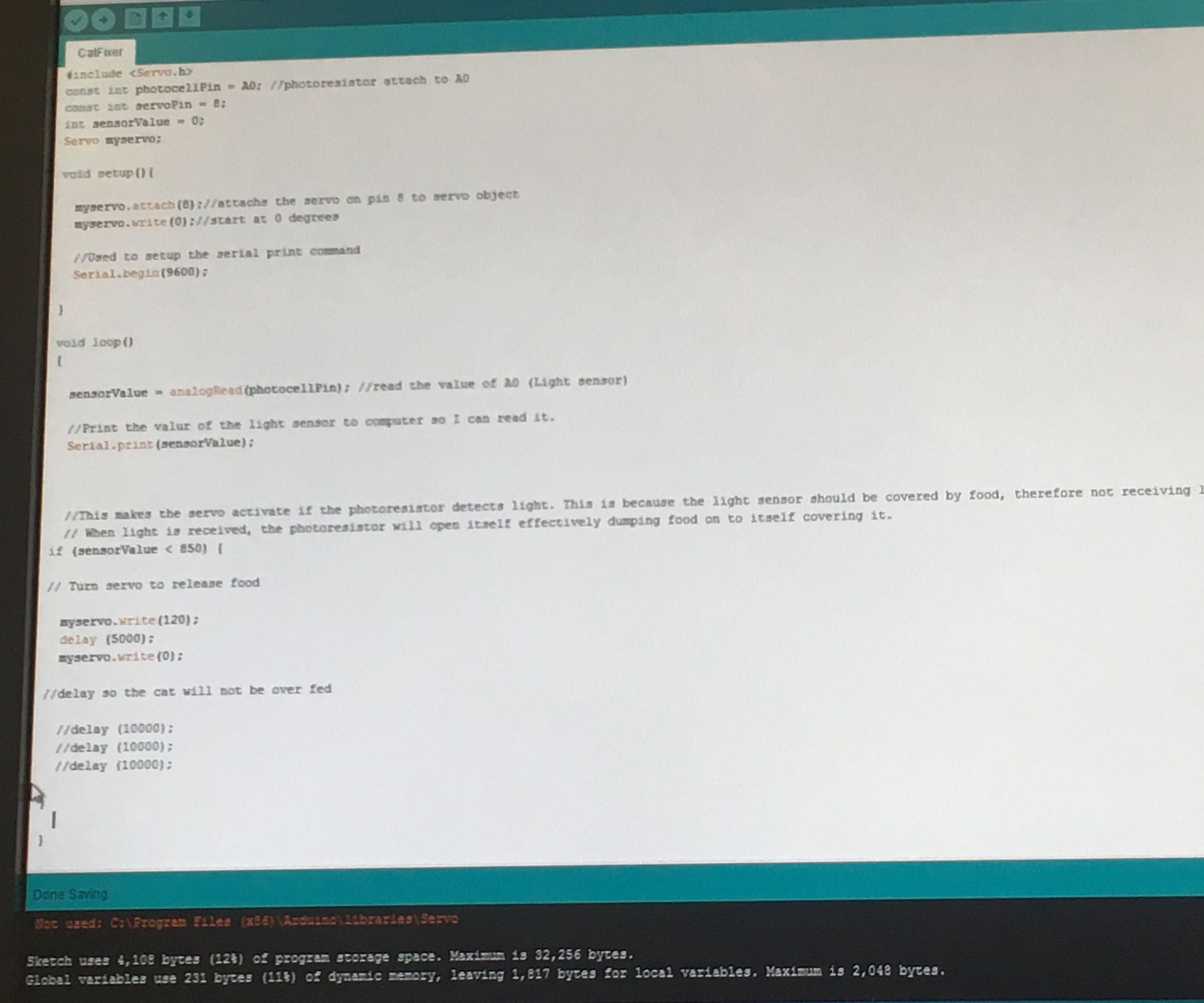 Automated Sad Cat Fixer 