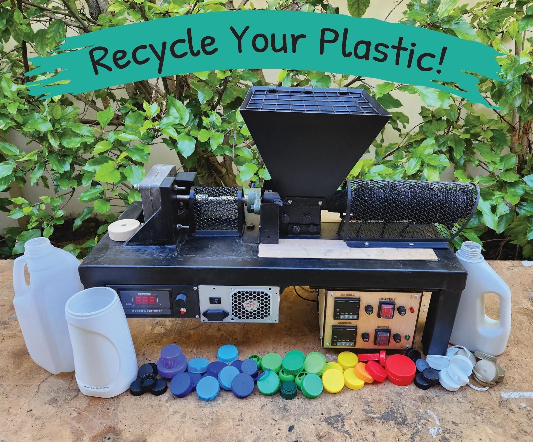 Low Cost Plastic Extruder for Filament Production and Recycling Plastic