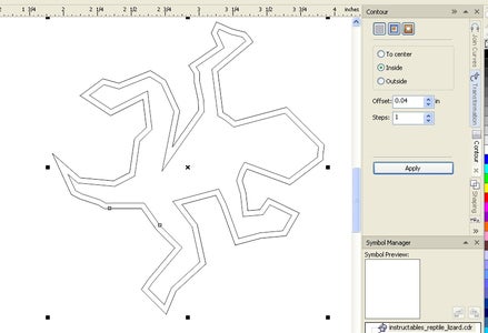 Create an Outline-offset That Will Create the Spaces Between the Reptiles.