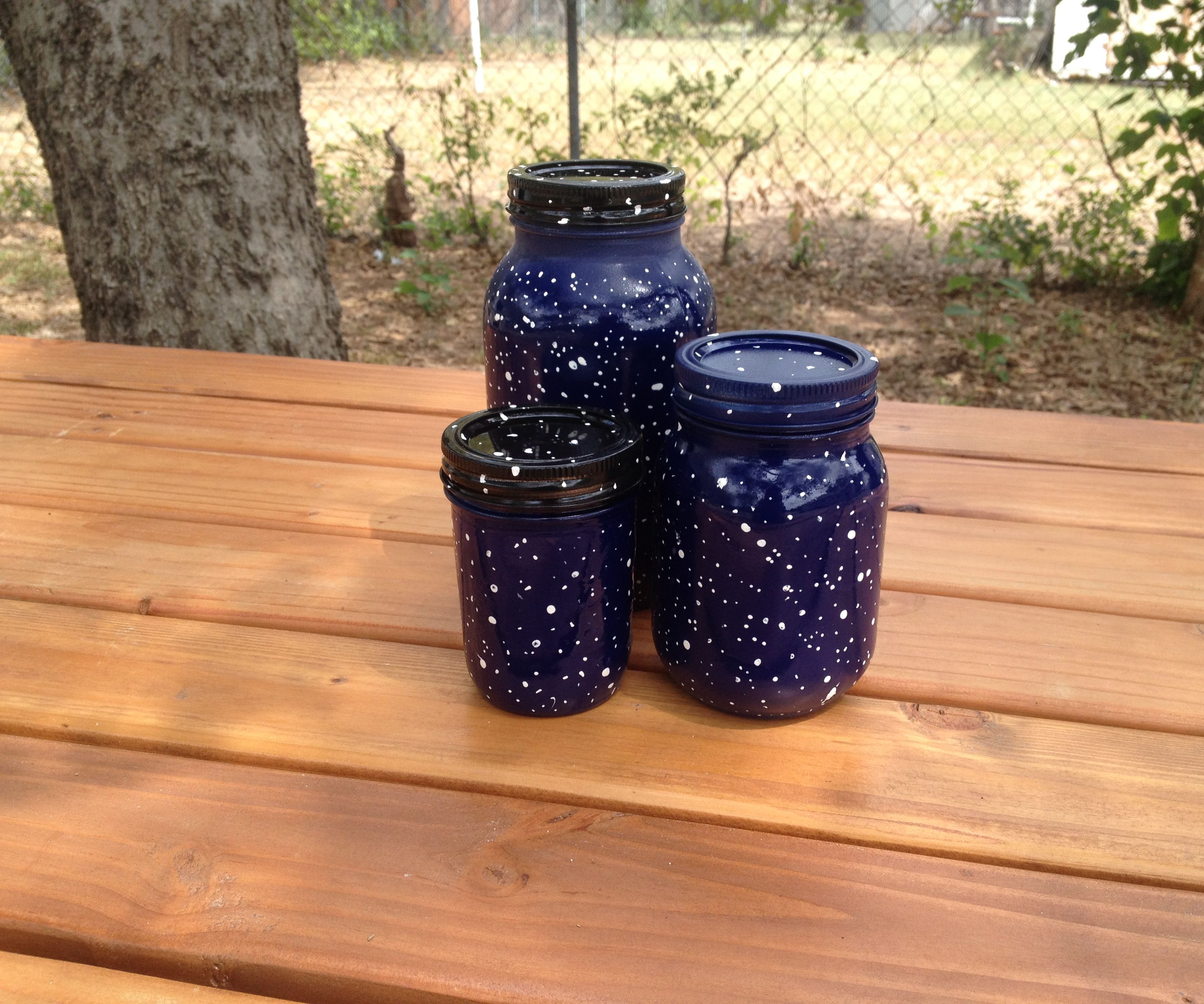 Speckle Ware Mason Jar