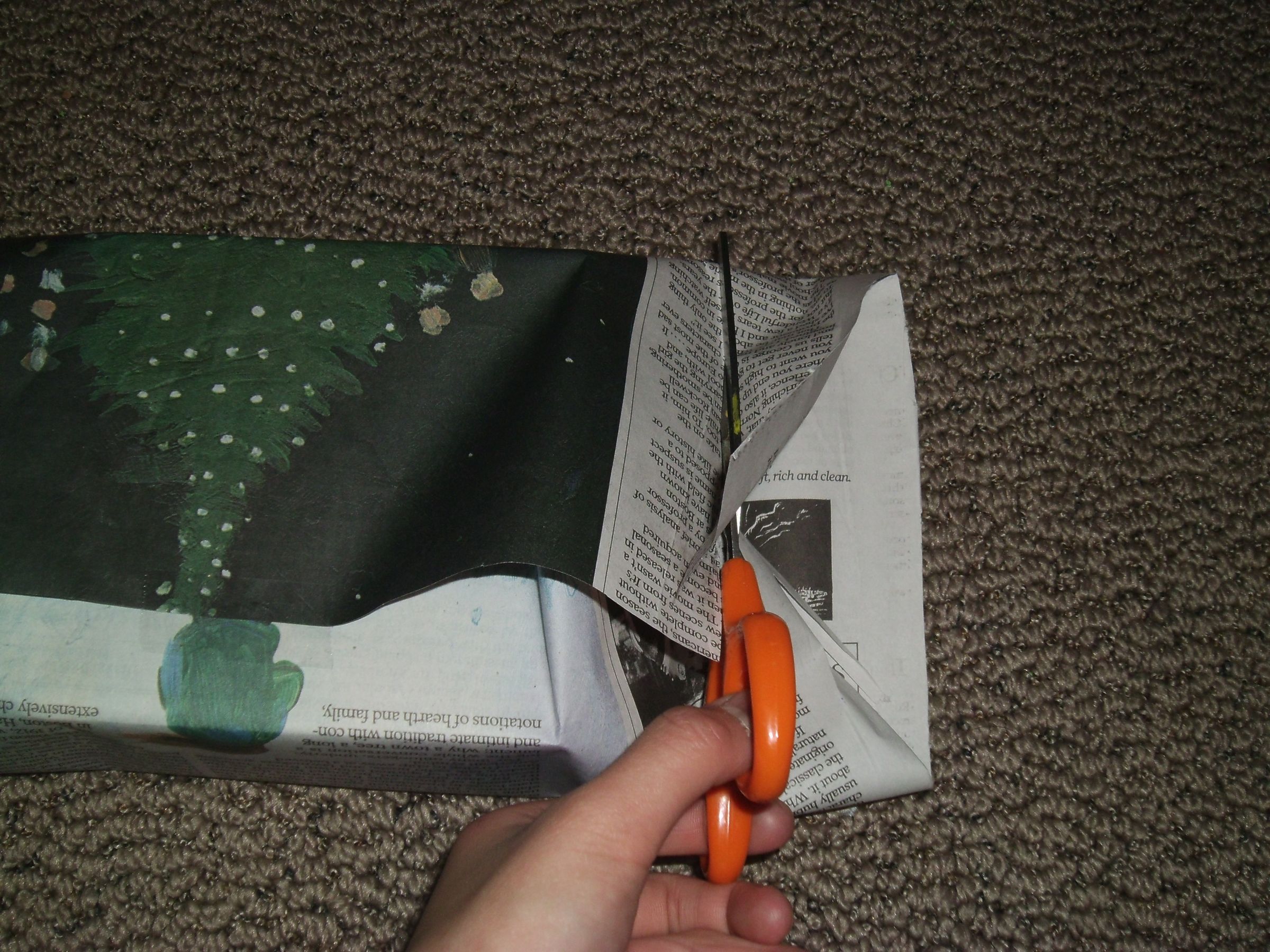 Newspaper Wrapping Paper 5 Steps Instructables