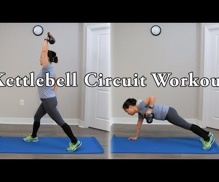Full Body Kettlebell Circuit Workout With Modifications