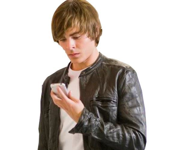 Oblow 17 Again Zac Efron Leather Jacket