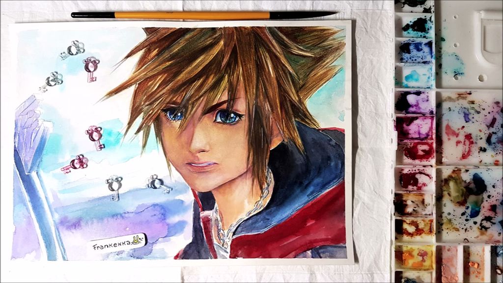 Kingdom Hearts Sora Drawing