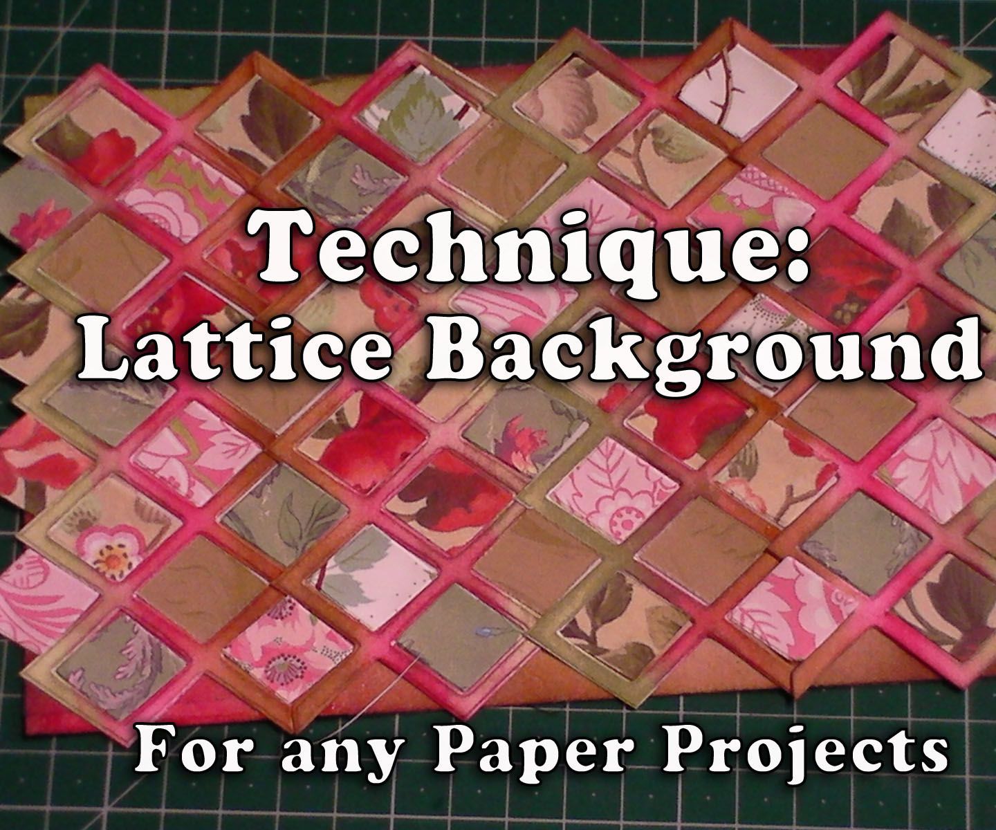 How to Make a Lattice Background for Your Paper Crafting