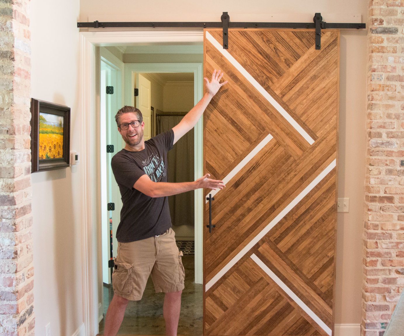 Sliding Barn Door With a Modern Twist