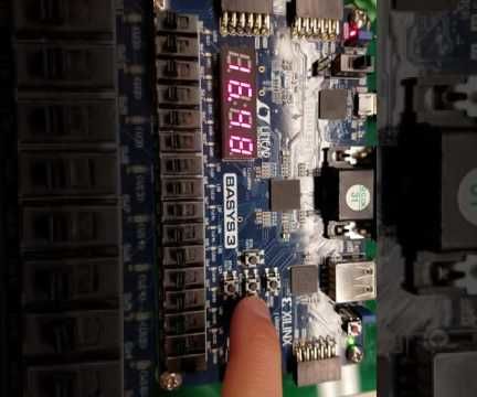 Basic Stopwatch Using VHDL and Basys3 Board