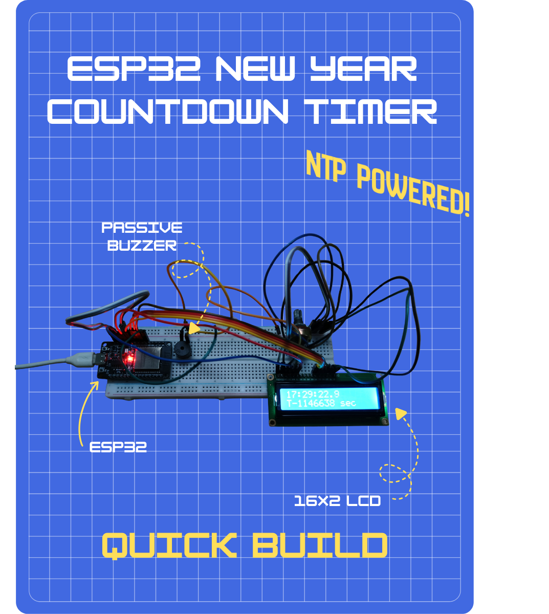 ESP32 WiFi New Year Countdown Timer
