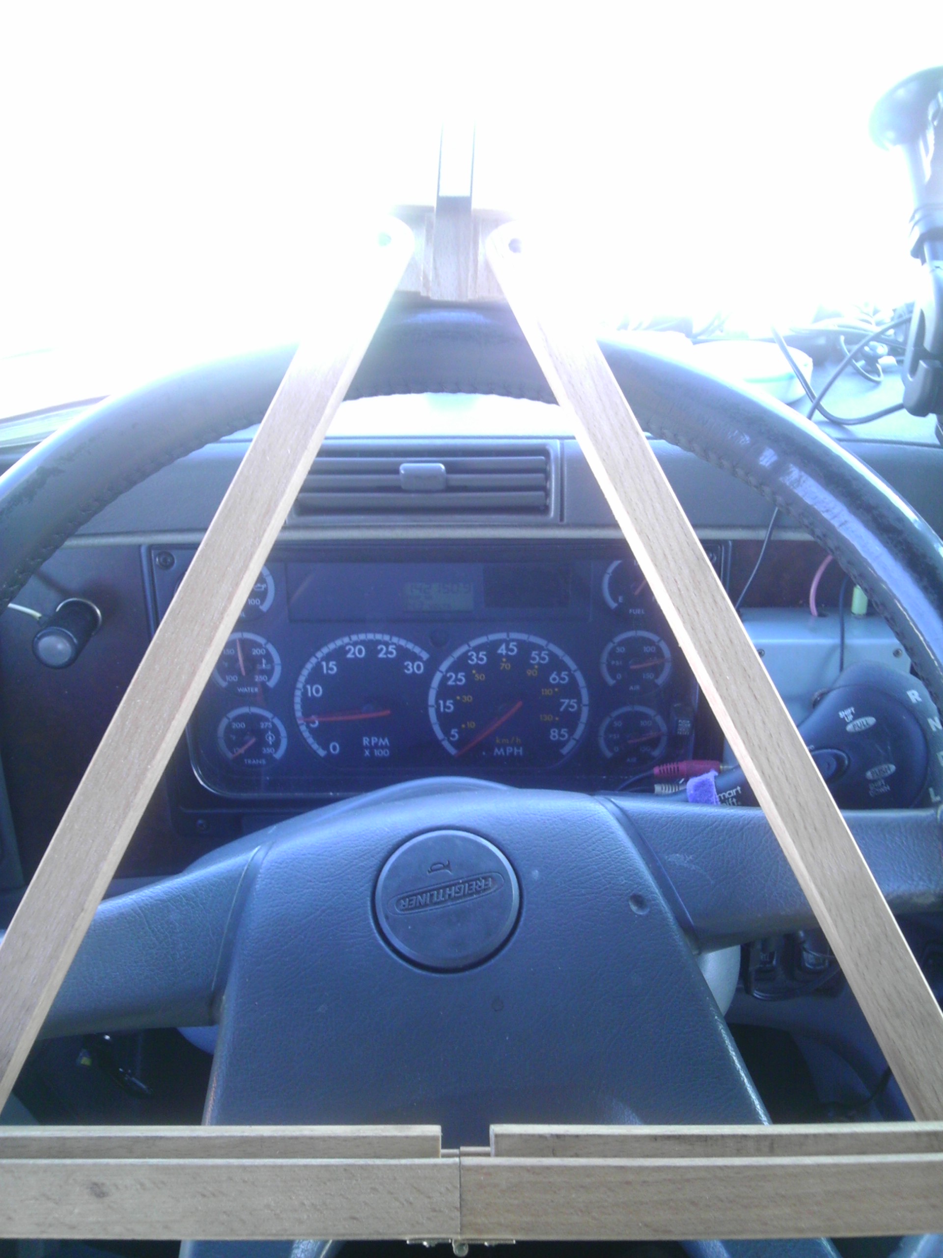 Truckers Steering Wheel Desk 5 Steps Instructables
