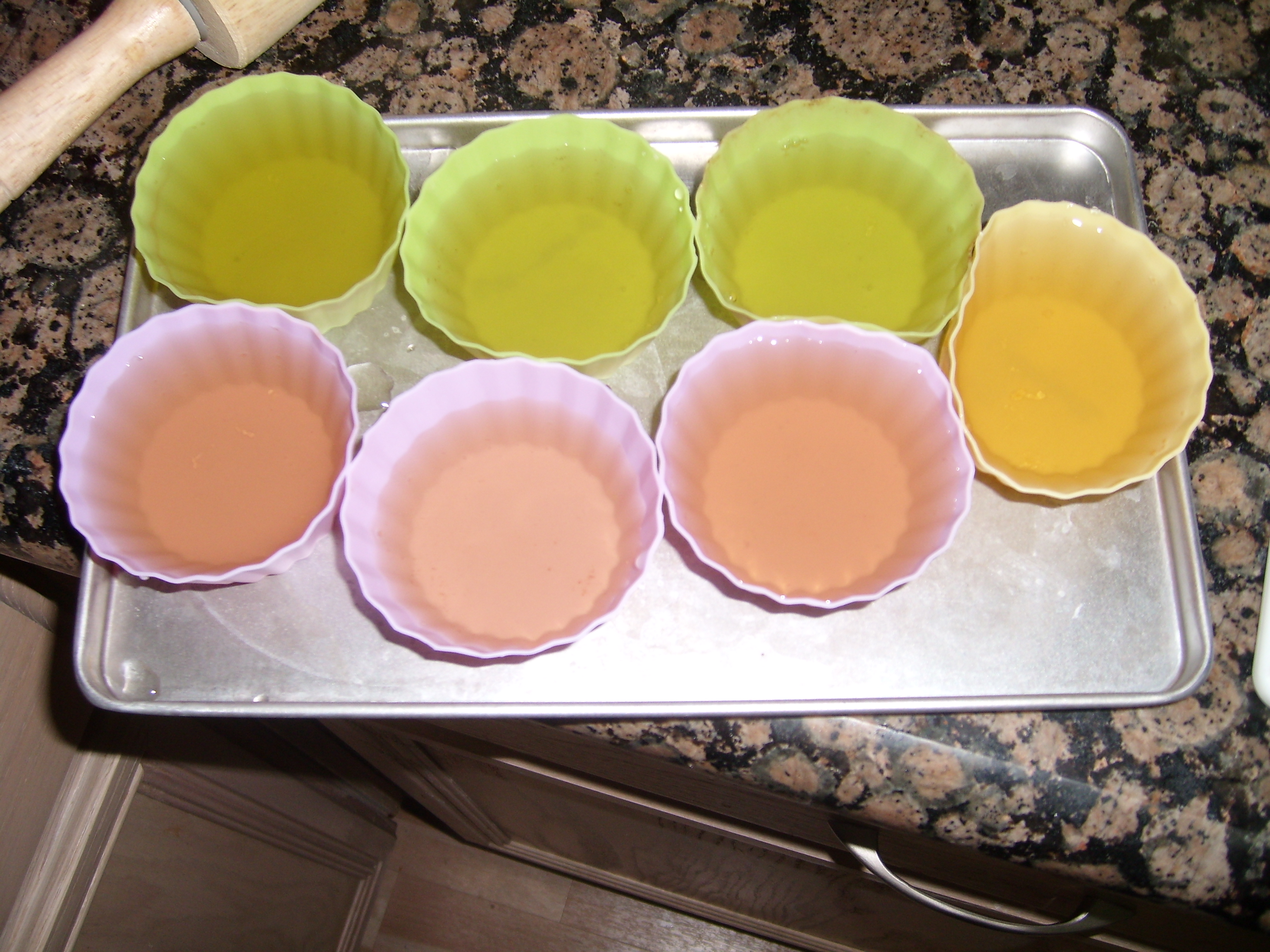 Green Tea Flavored 'jello' Style Gelatin Dessert