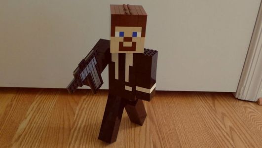 Lego Minecraft Hitman Version of Steve
