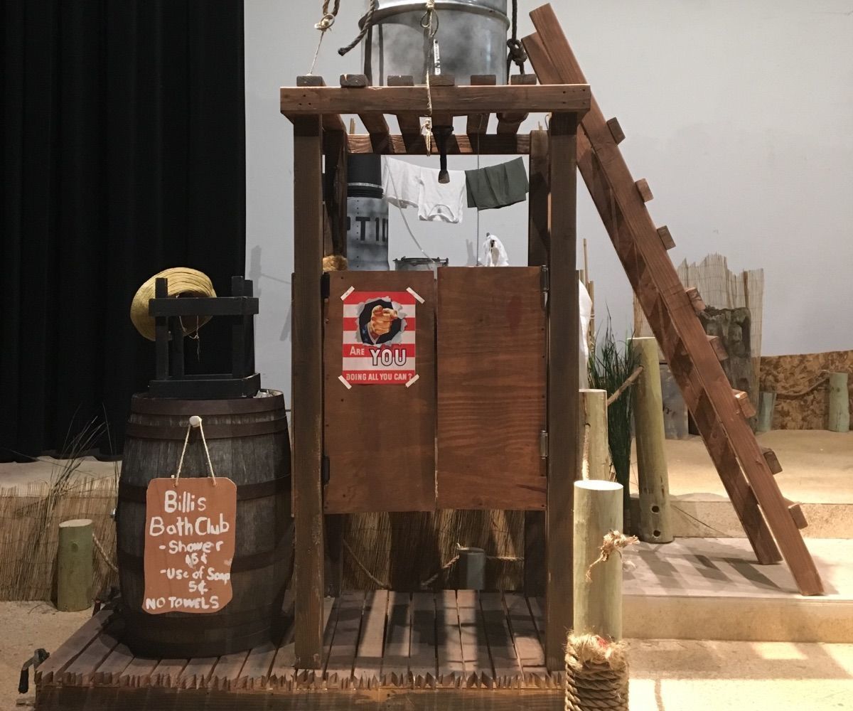 Shower Cart for the Musical South Pacific