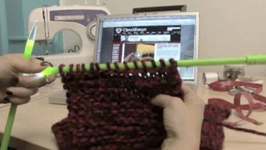 Knitting the Scarf