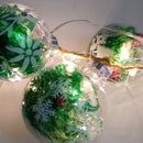 Christmas Balls With Fairy Lights (Bolas Navideñas Con Luces Hada)