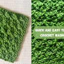 Quick and Easy Textured Crochet Washcloth