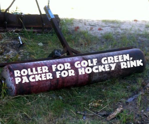 Salvaged Roller-Packer: Maintain Your Golf Courses and Hockey Rinks
