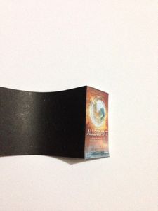 FOLD THE CARD PAPER WHERE THE COVER ENDS
