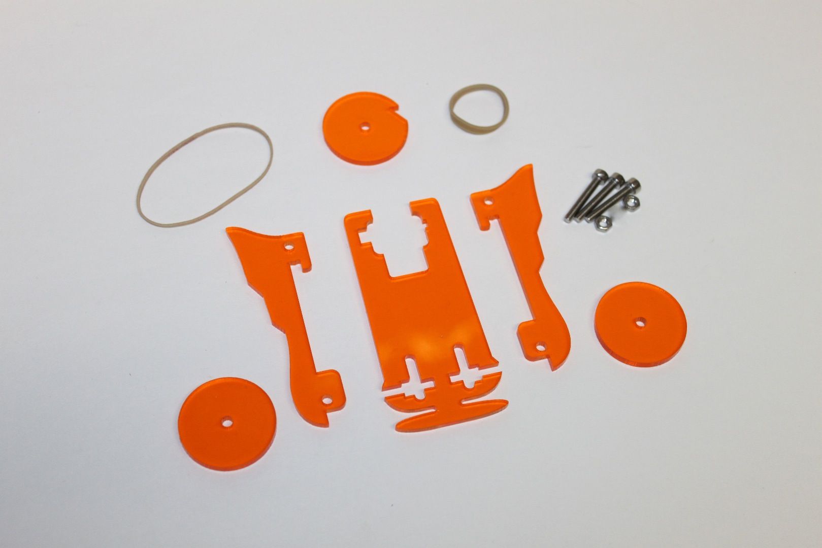 Laser Cut Rubber Band Three Wheeler 3 Steps (with Pictures