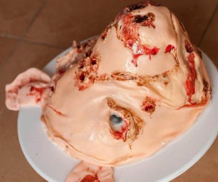 Mutated Pork Head – Halloween Cake