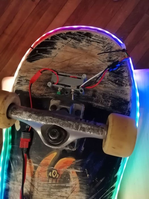 Light Graffiti Skateboard Picture of Full Assembly