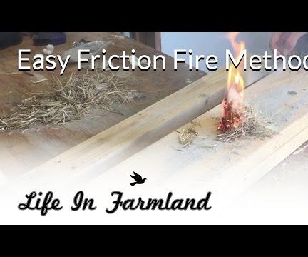 How to Start a Fire With a 2X4 and Cotton Ball (Friction Fire)