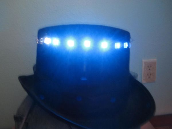 Rotating LED Marquee Hat