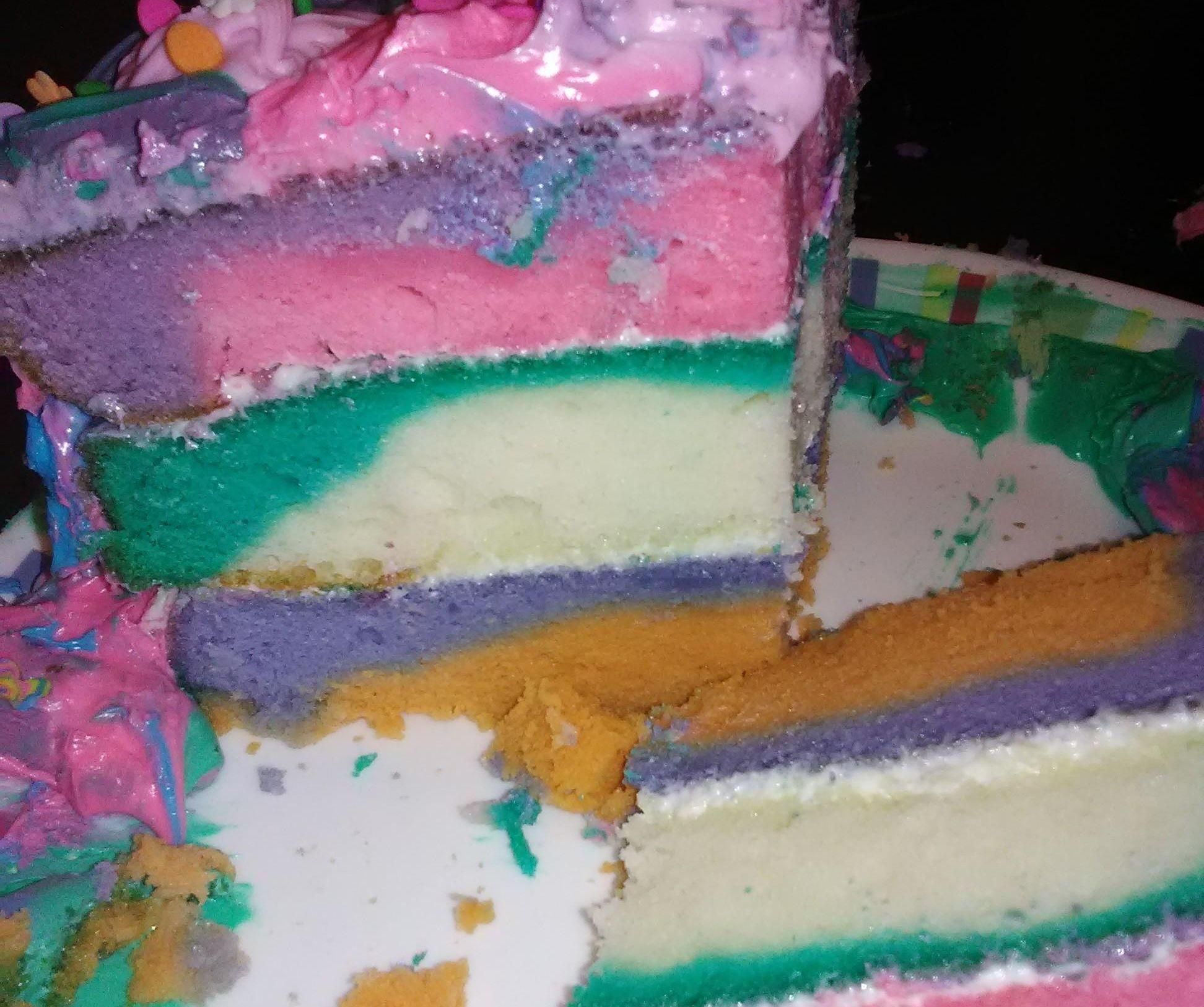 Layered Rainbow Cake