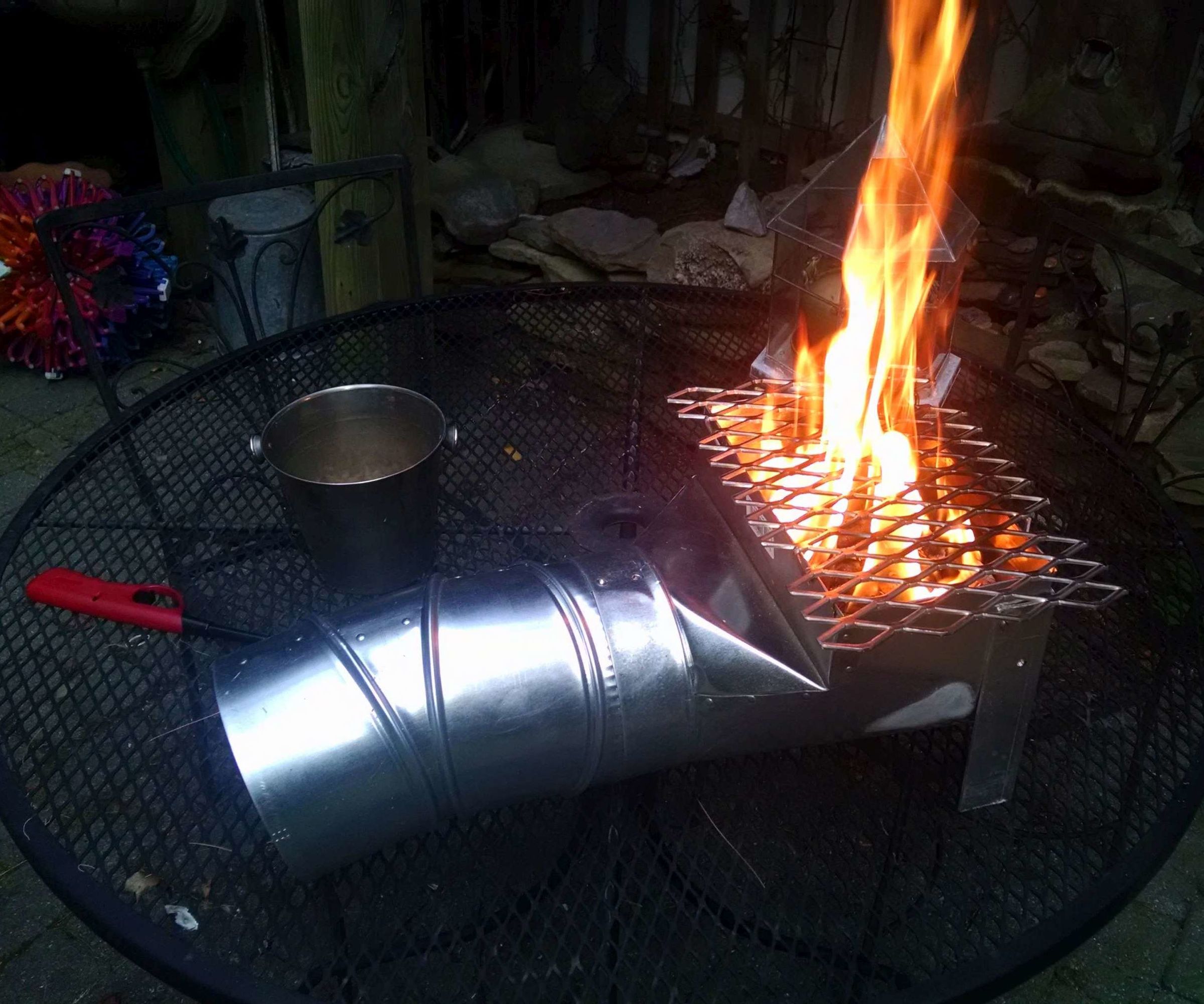 Portable Rocket Stove About $25 