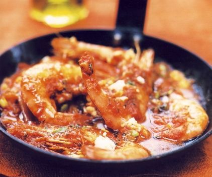 Shrimp With Tomato and Feta Cheese - Garides Saganaki