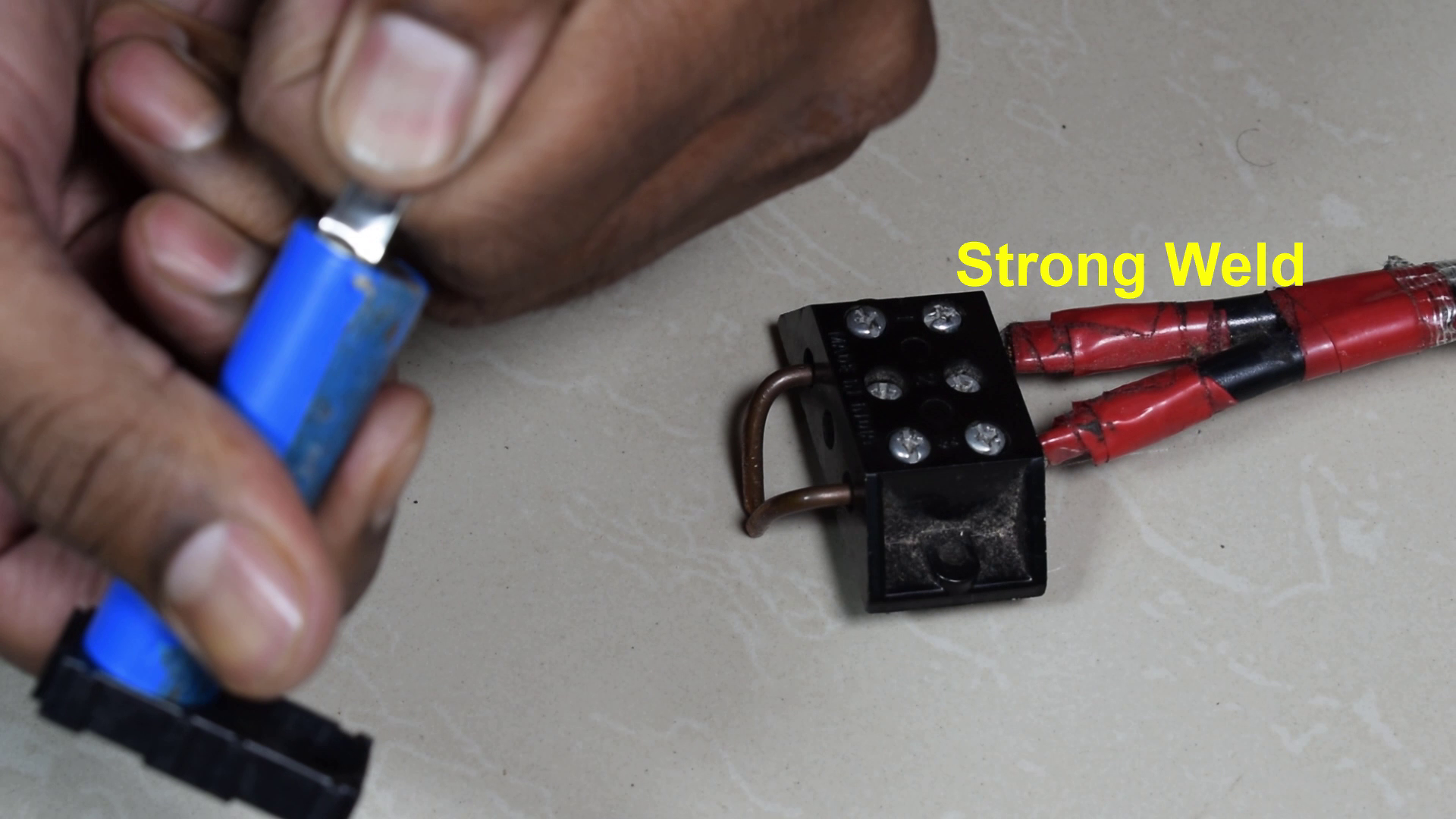 Simple Spot Welder Using Car Battery for Building Lithium Ion Battery