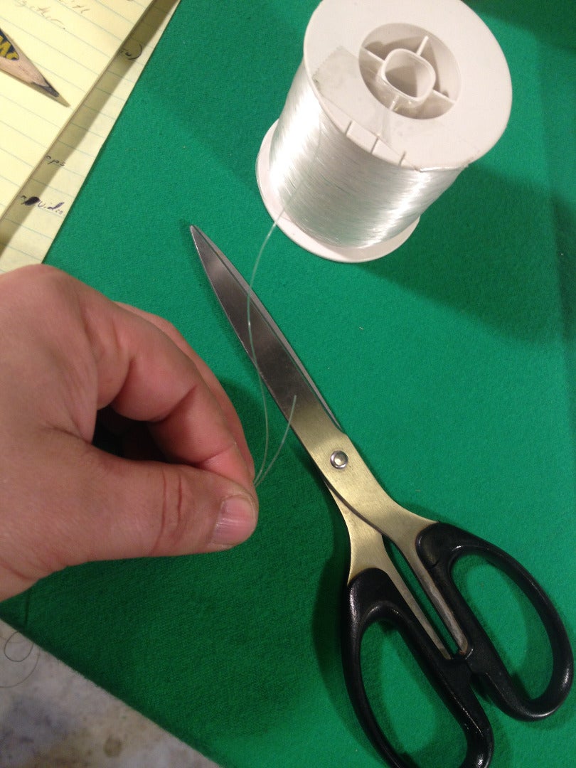 Step Five Making the Hanging Spider Web...