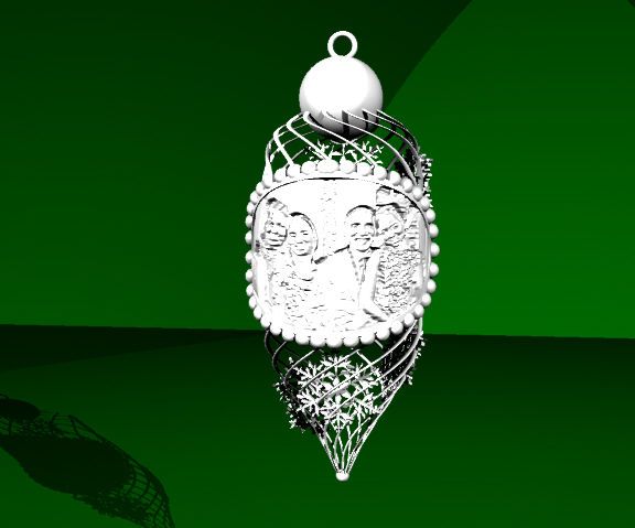 Obama Family Ornament