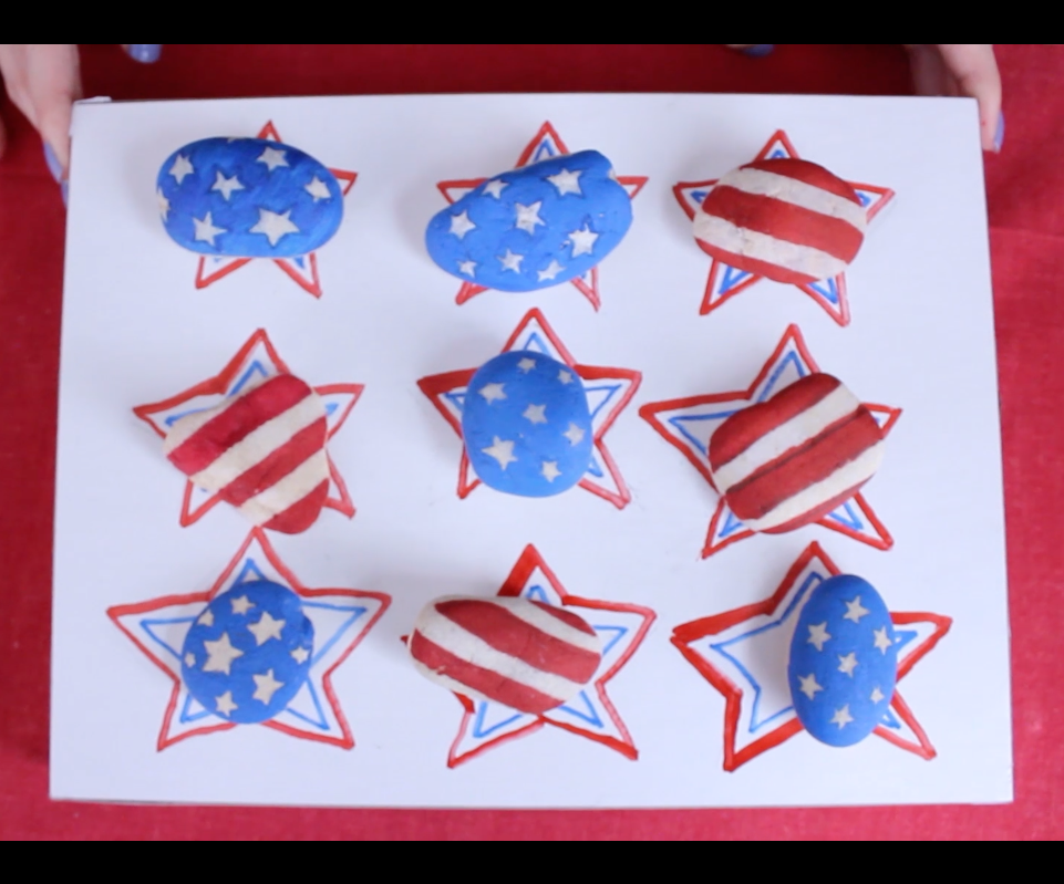 American Flag Tic Tac Toe