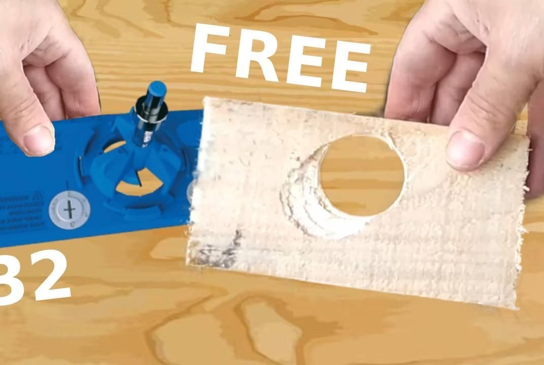 How to Make an Euro 35mm Hinge Hole Jig Drill Guide for Free