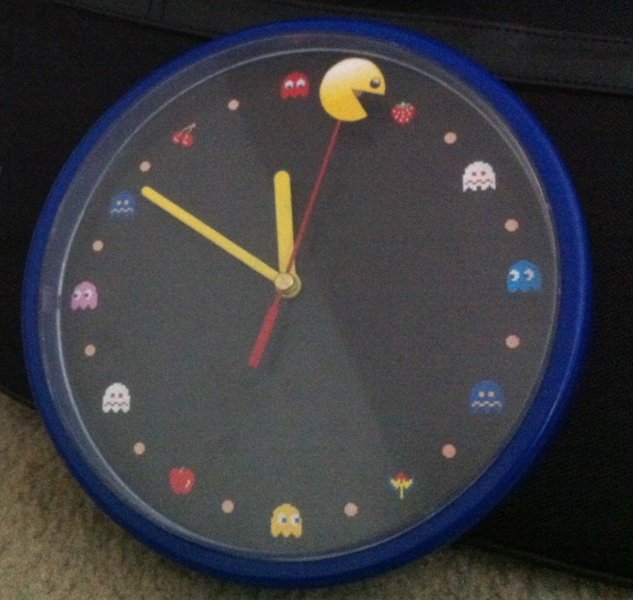 Pac-Man Themed Analog Clock
