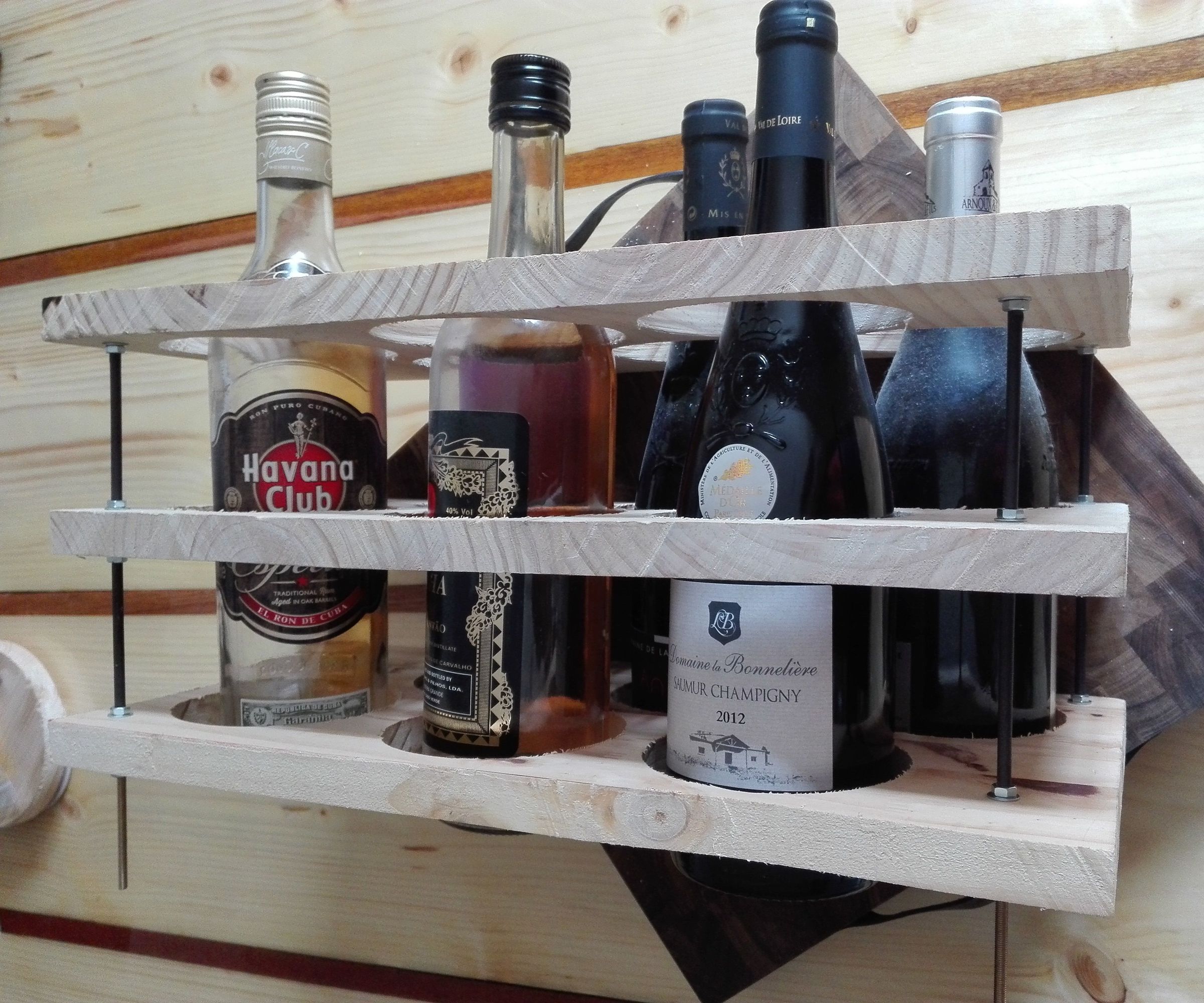 Wooden Wine Rack and Coaster (Works With Water Too But It's Less Fun..) 