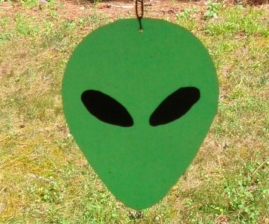 Faux Stained Glass Alien Banner & Other Projects