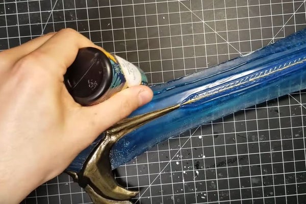 Picture of Remove the Mask and Apply UV Resin to the Entire Model