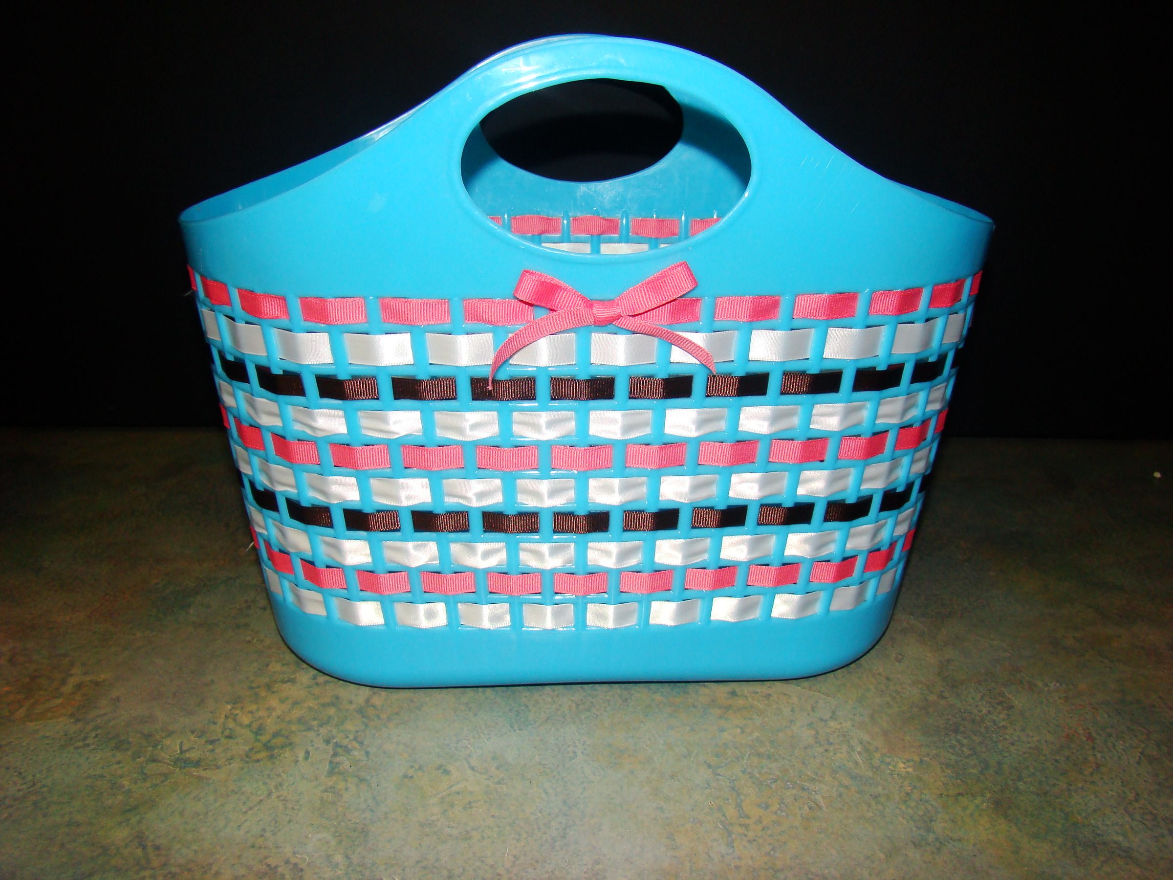 A Wonderful Ribbon and Plastic Basket
