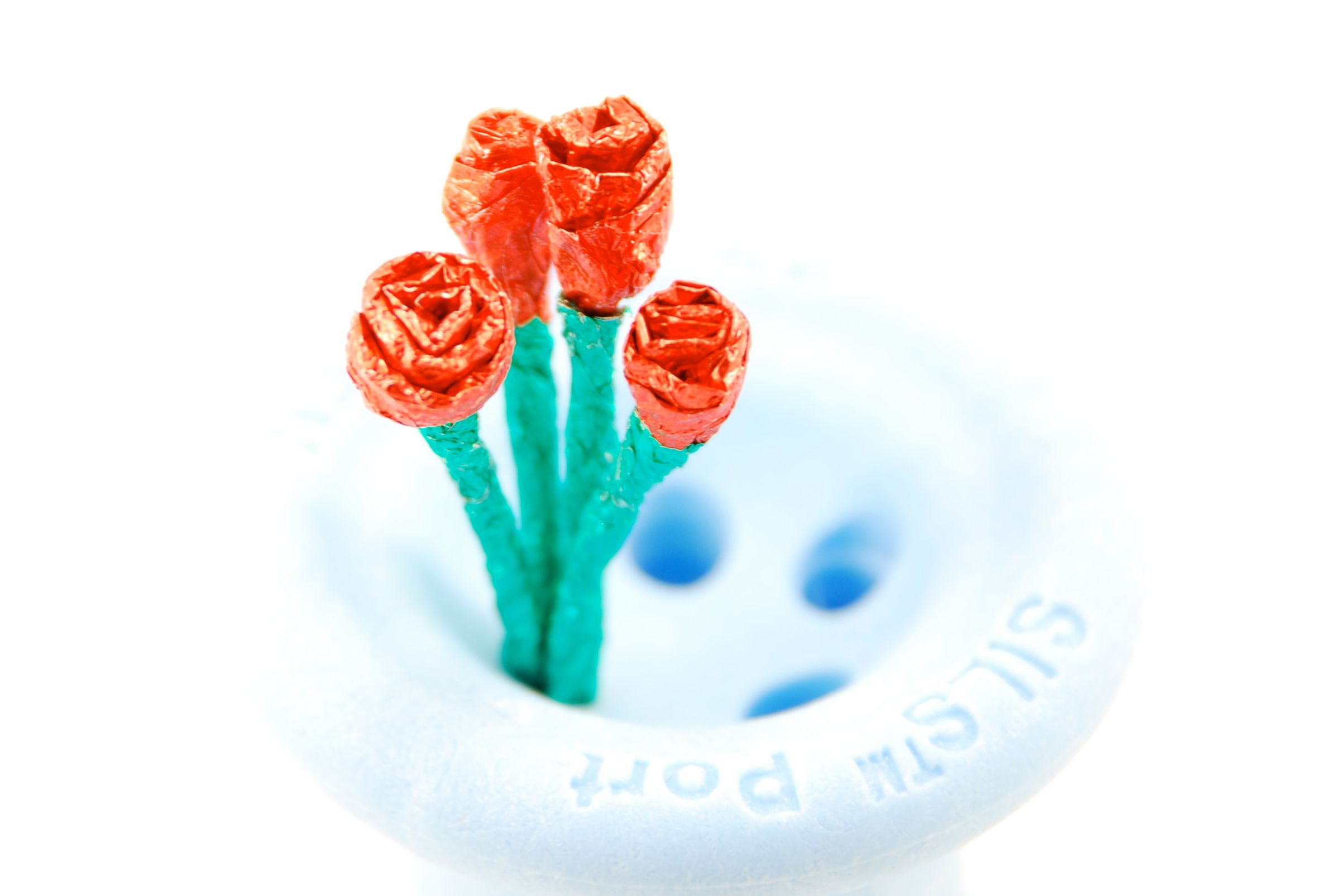 Kiss Flower - Make a Folded Rose With Hershey Kiss Wrappers