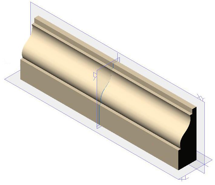 Extrude a Molding From a Catalog Feature