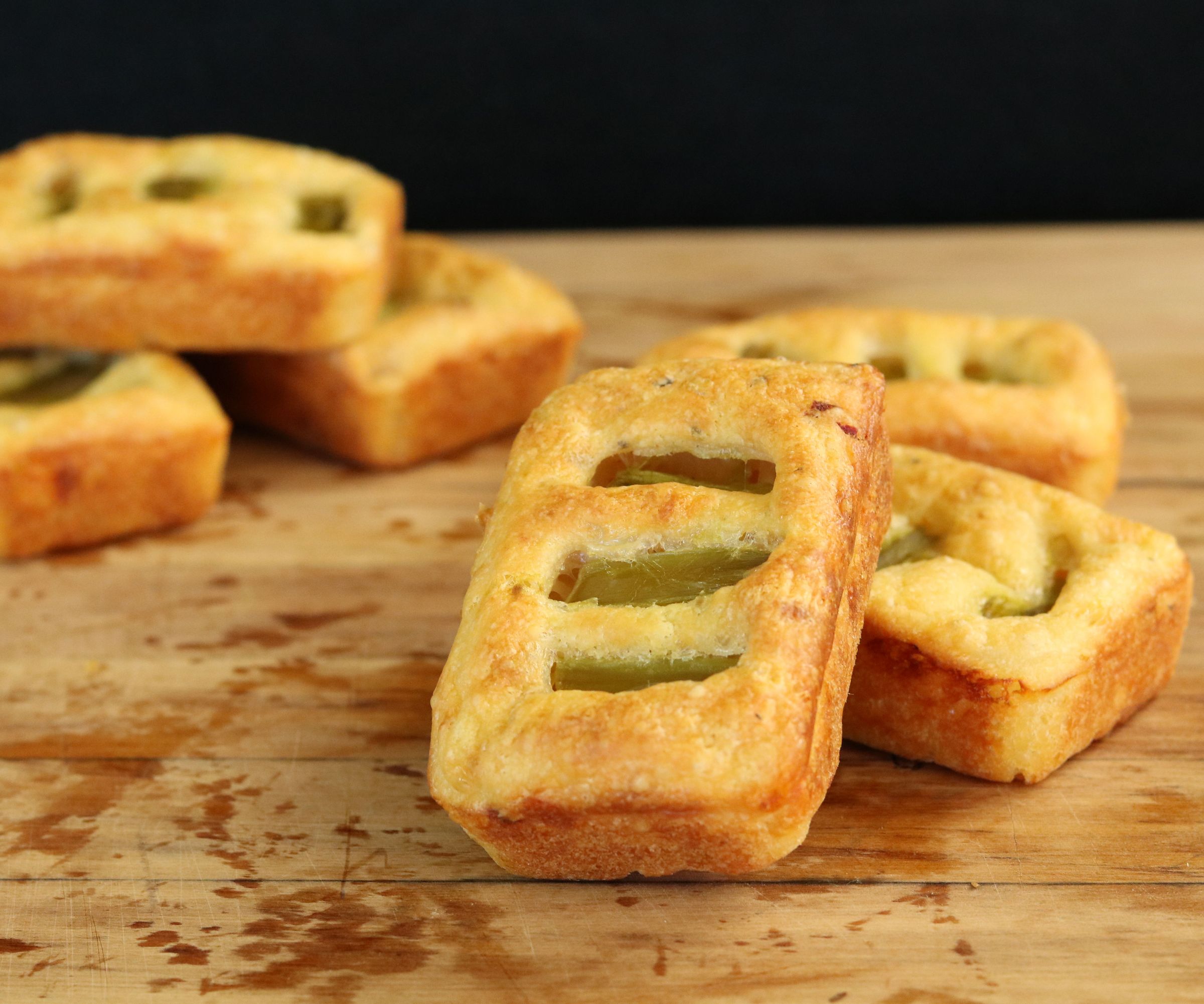 Cheese Grills With Asparagus Filling  