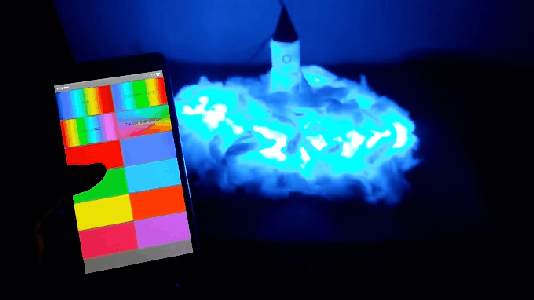 RGB Rocket Smoke Night Lamp (Bluetooth Controlled)